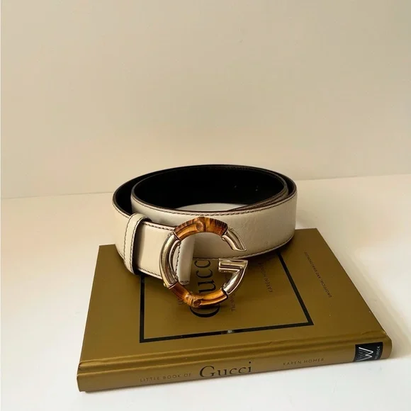 Gucci | Accessories | Gucci Beige Belt With Goldtone Buckle 